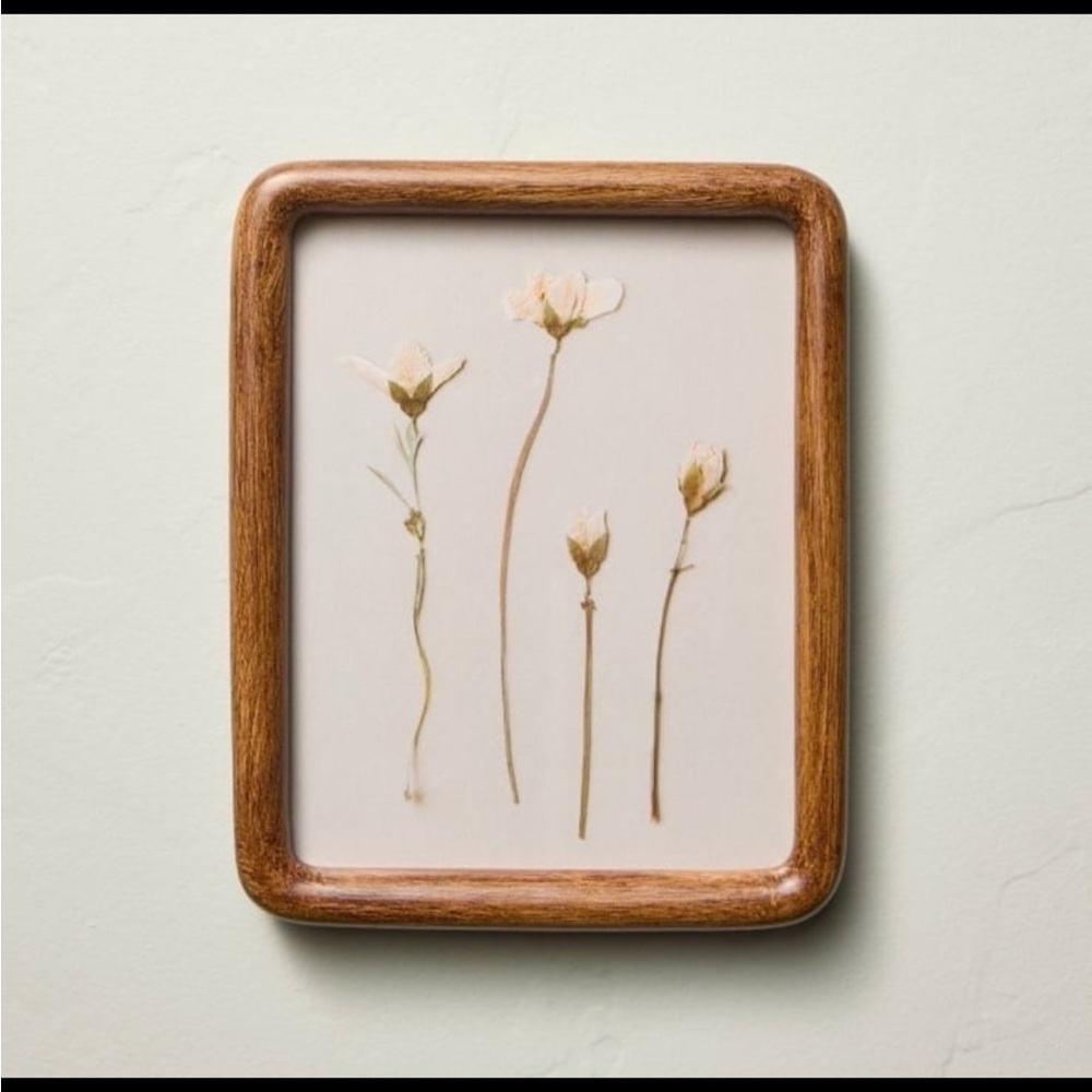 8"x10" Pressed White Flowers Framed Wall
Art - Hearth & Hand with Magnol…